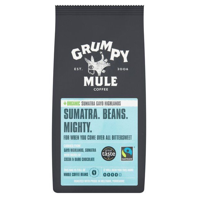 Grumpy Mule Organic Sumatra Coffee Beans   227g