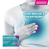 Guardium Acid Reflux Control Tabs Heartburn Indigestion   14 per pack