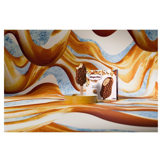 Haagen-Dazs Salted Caramel Ice Cream Bars   3 x 80ml