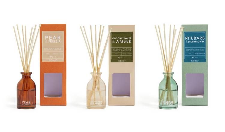 Habitat 40ml Diffuser Set - Rhubarb, Coconut &amp;amp; Pear