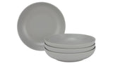 Habitat Brights 4 Piece Stoneware Pasta Bowls - Matt Grey
