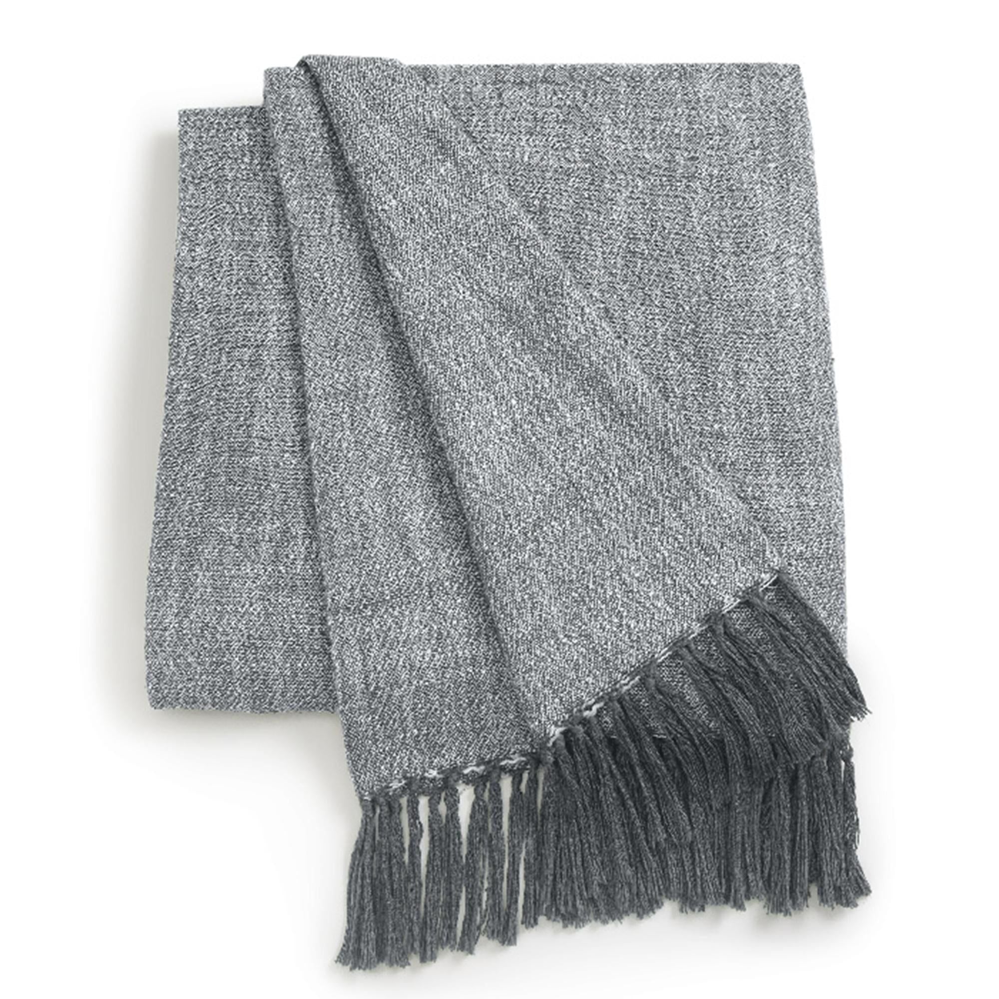 Habitat Grey Recycled Throw 150x200