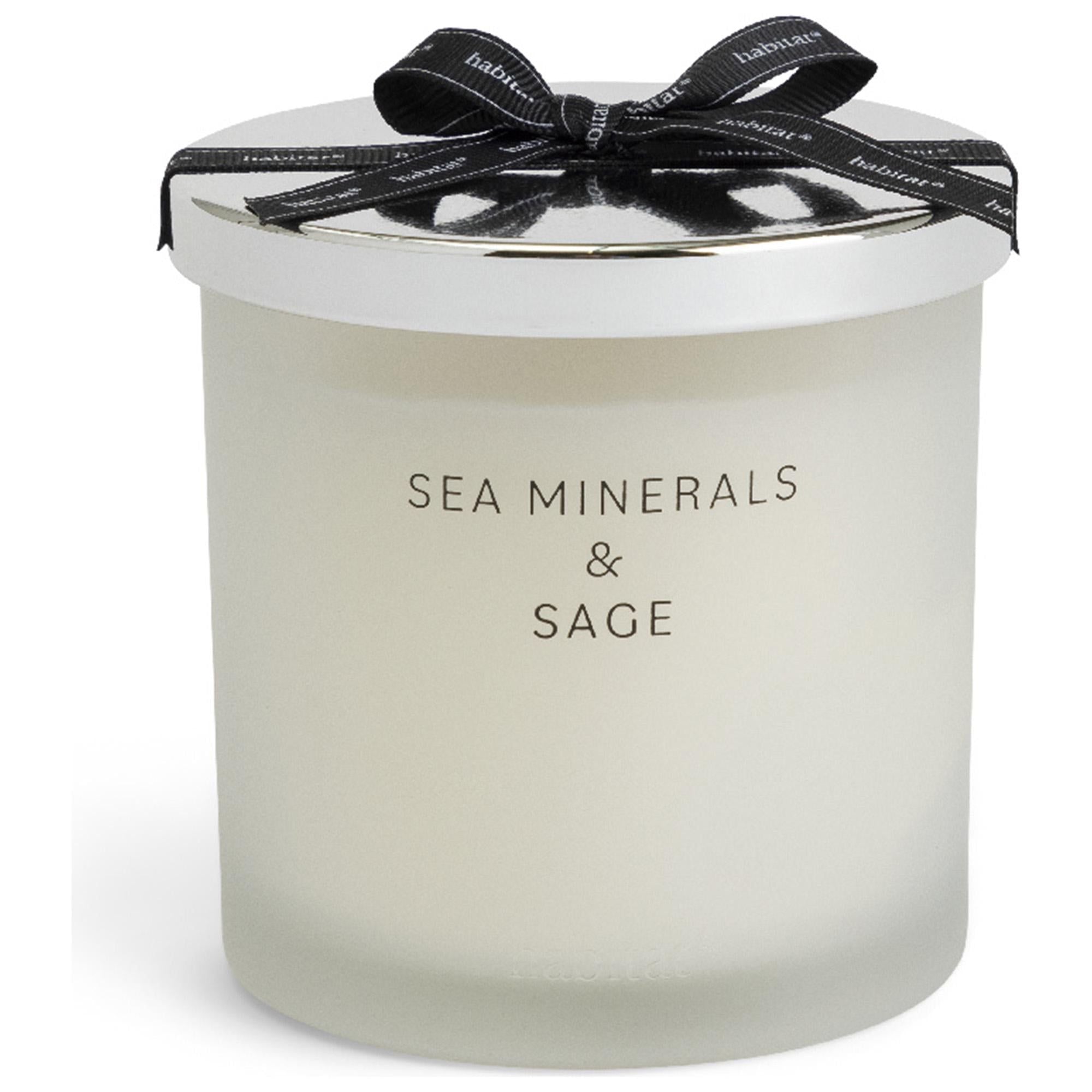 Habitat Large Candle with Lid - Sea Minerals &amp;amp; Sage
