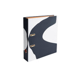 Habitat Palm Print Lever Arch File Black &amp;amp; White