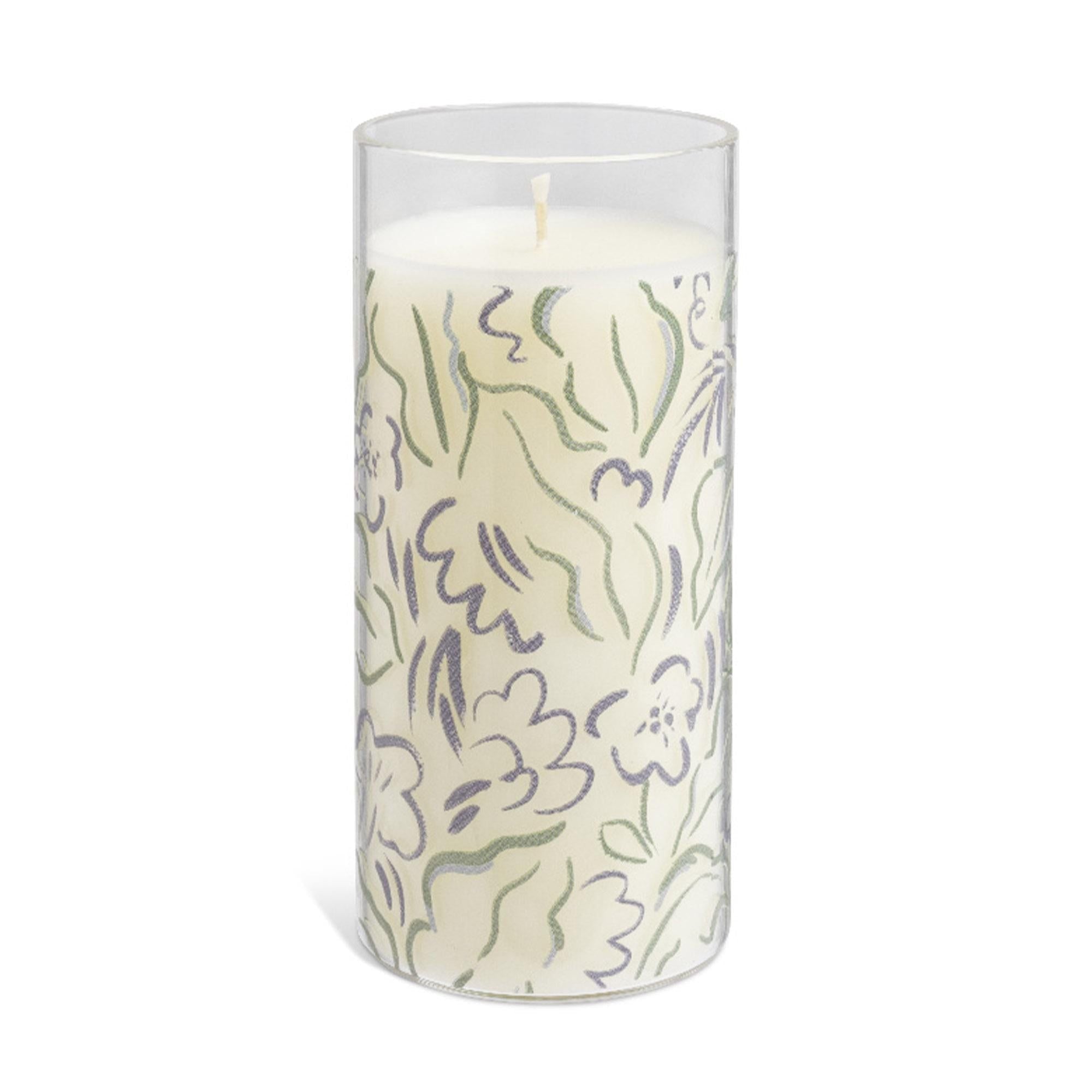 Habitat Sweet Neroli &amp;amp; Jasmine Tall Glass Decal Candle