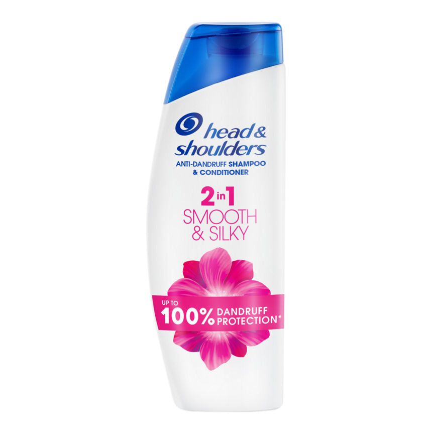 Head &amp;amp; Shoulders Smooth &amp;amp; Silky 2in1 Anti Dandruff Shampoo 330ml. Fresh Clean Feeling