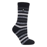Heat Holders Ladies 2.3 TOG Thermal Winter Socks 4-8 UK Rosebud Black