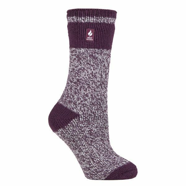 Heat Holders Ladies Thick Warm Thermal Socks 4-8 UK Plum (Sydney)