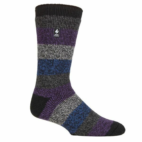 Heat Holders Mens Extra Thick Warm Thermal Socks 6-11 UK Black / Midnight Petrol (Milan) / 1EA