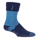 Heat Holders Mens Warm Thermal Slipper Bed Socks 6-11 UK Navy Blue (Robin) / 1EA