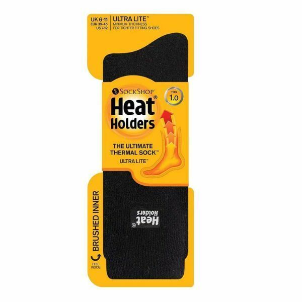 Heat Holders Ultra Lite Mens 1.0 TOG Thermal Socks 6-11 UK