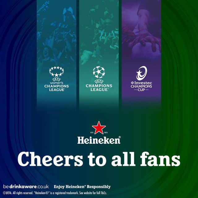 Heineken Lager Beer Cans   6 x 330ml