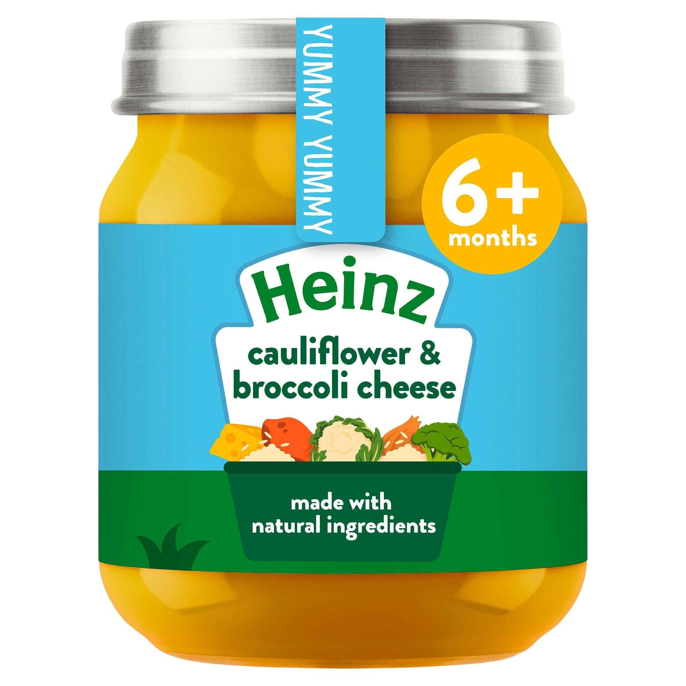 Heinz By Nature Cauliflower &amp;amp; Broccoli Cheese Baby Food Jar 6+ Months 120g
