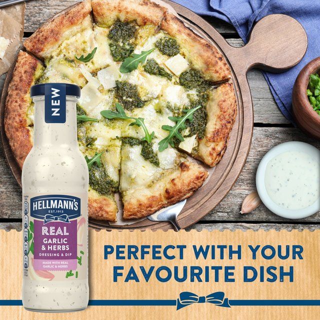 Hellmann's Garlic &amp;amp; Herb Salad Dressing &amp;amp; Dip   250ml