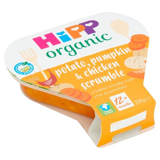 HiPP Organic Potato Pumpkin &amp;amp; Chicken Scrumble Toddler Tray Meal 12m+   230g