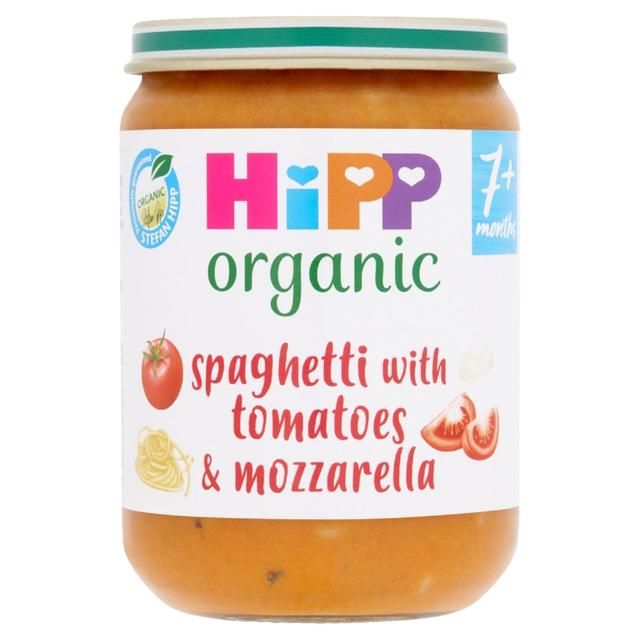 HiPP Organic Spaghetti with Tomatoes &amp;amp; Mozzarella Baby Food 7+ months   190g