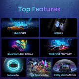 Hisense 75E7KQTUK PRO 75 Inch QLED 4K UHD 144Hz Smart TV