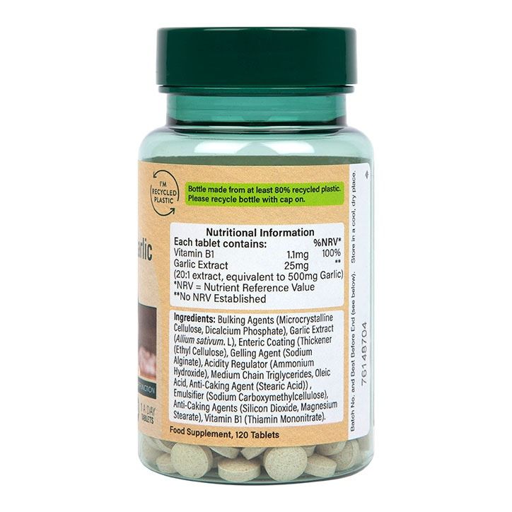 Holland &amp;amp; Barrett Enteric Coated Odourless Garlic 500mg 120 Tablets