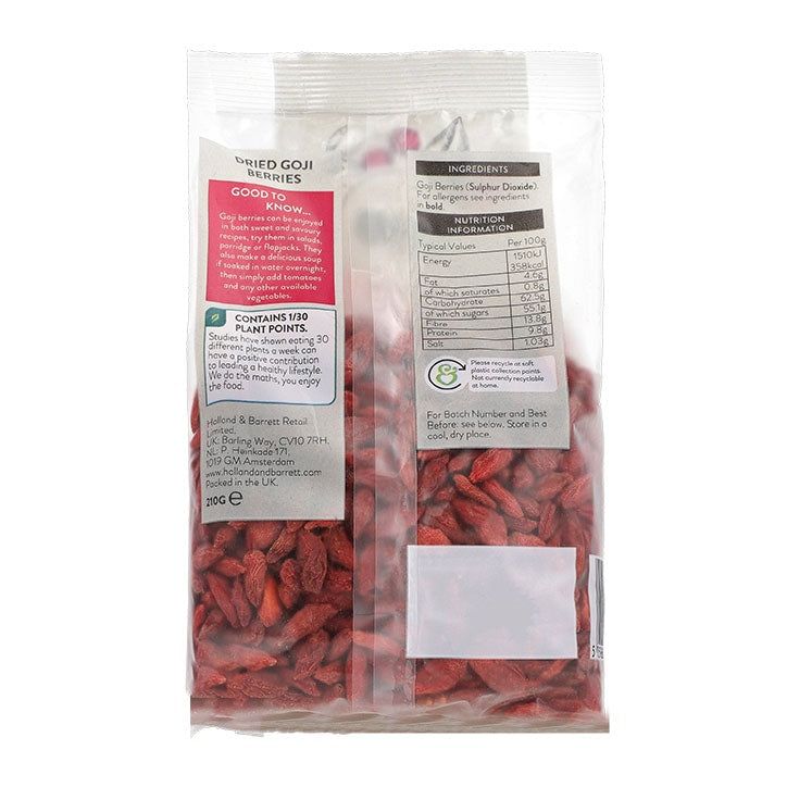 Holland &amp;amp; Barrett Goji Berries 210g
