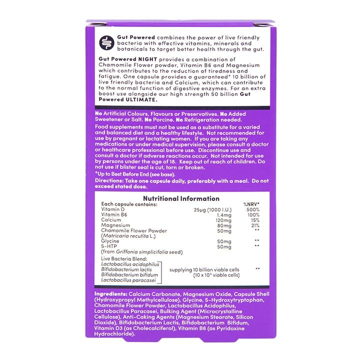 Holland &amp;amp; Barrett Gut Powered Night 30 Capsules