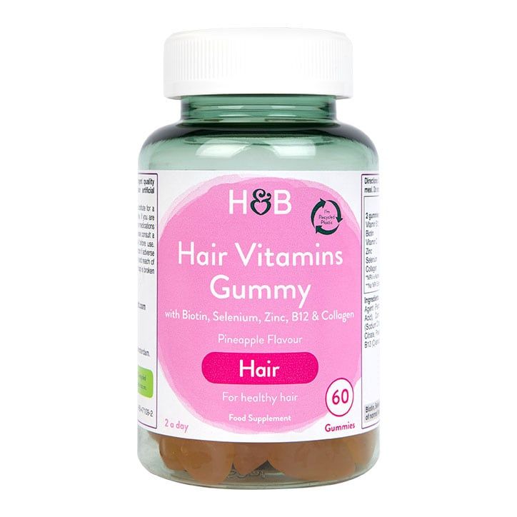 Holland &amp;amp; Barrett Hair Vitamin Pineapple Flavour 60 Gummies