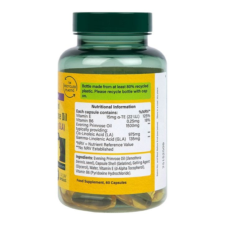 Holland &amp;amp; Barrett High Strength Cold Pressed Evening Primrose Oil 1500mg 60 Capsules