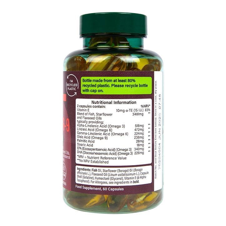 Holland &amp;amp; Barrett High Strength Triple Omega 3-6-9 60 Capsules