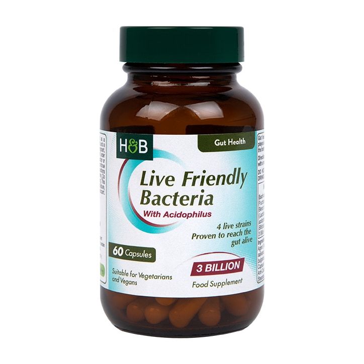 Holland &amp;amp; Barrett Live Friendly Bacteria with Acidophilus 3 Billion 60 Capsules