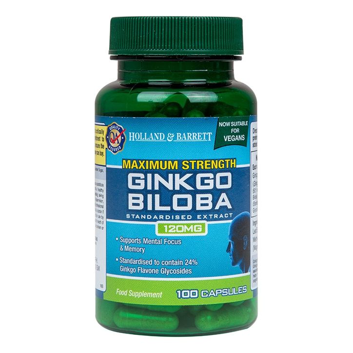 Holland &amp;amp; Barrett Maximum Strength Ginkgo Biloba 120mg 100 Capsules