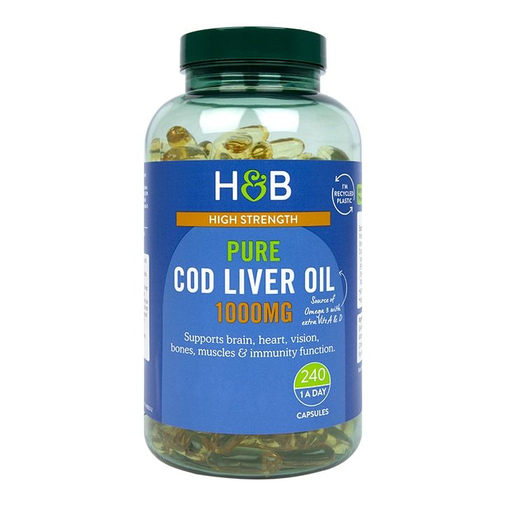 Holland &amp;amp; Barrett Pure Cod Liver Oil 1000mg 240 Capsules