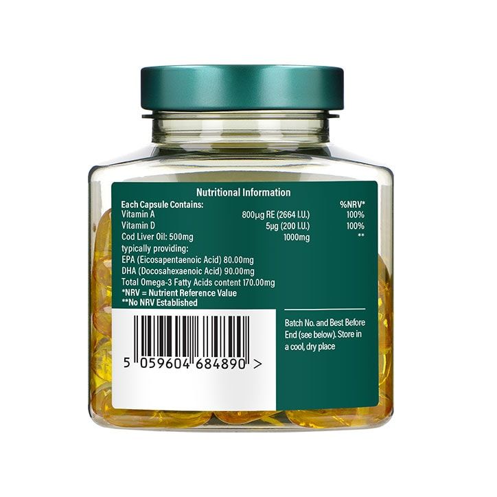 Holland &amp;amp; Barrett Pure Cod Liver Oil 1000mg 240 Capsules