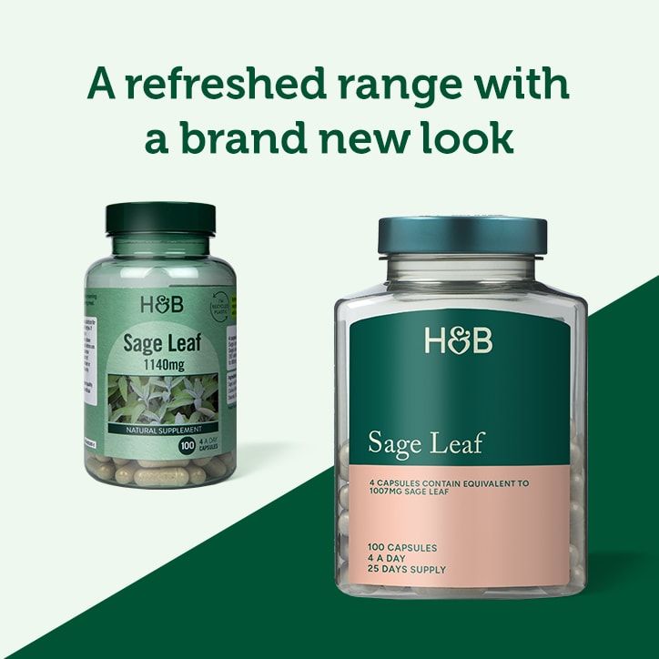 Holland &amp;amp; Barrett Sage Leaf 100 Capsules