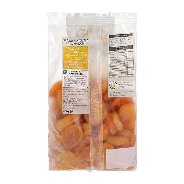 Holland &amp;amp; Barrett Soft Apricots 800g