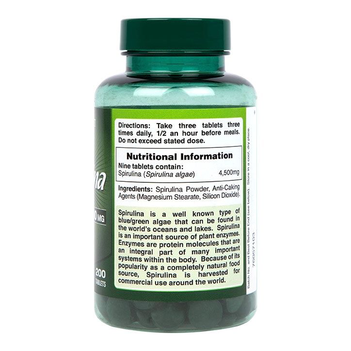 Holland &amp;amp; Barrett Spirulina 500mg 200 Tablets
