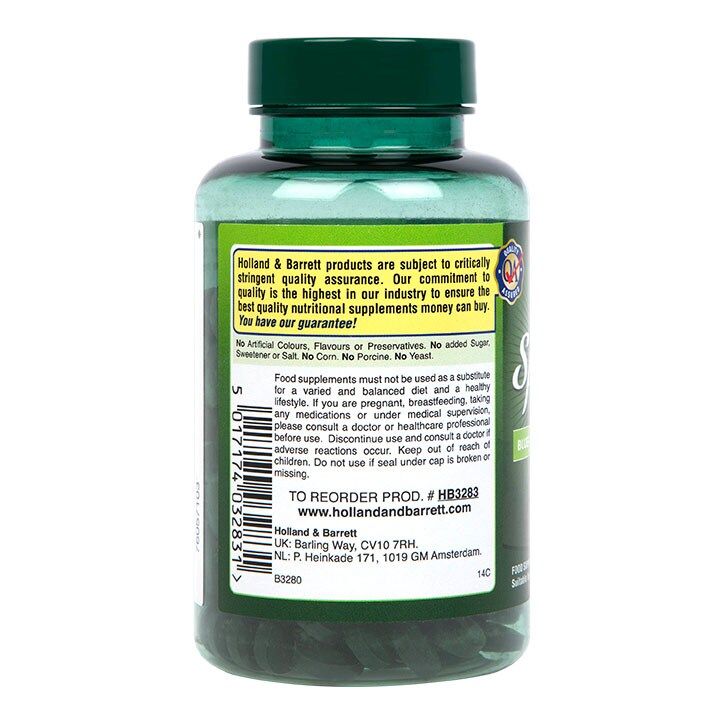 Holland &amp;amp; Barrett Spirulina 500mg 200 Tablets