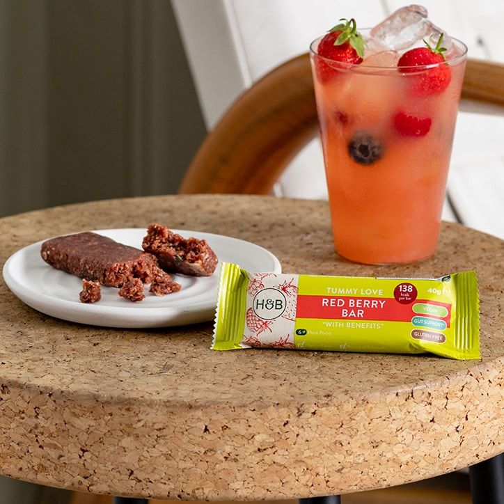 Holland &amp;amp; Barrett Tummy Love Red Berry Bar with Benefits 40g