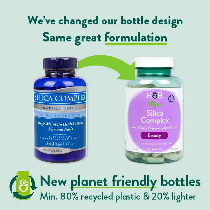 Holland &amp;amp; Barrett Vegan Silica Complex 180 Tablets