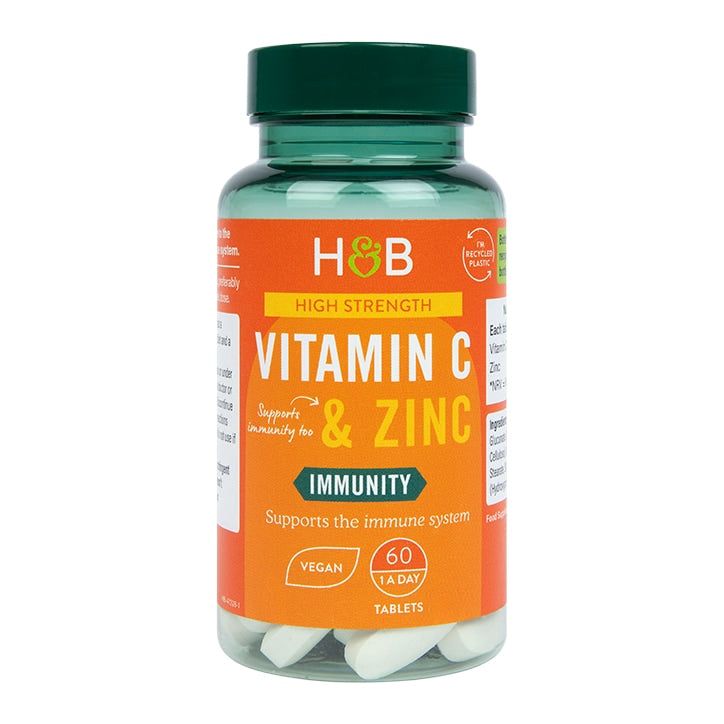 Holland &amp;amp; Barrett Vitamin C &amp;amp; Zinc 60 Tablets