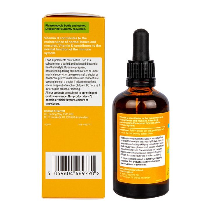Holland &amp;amp; Barrett Vitamin D Liquid 60ml