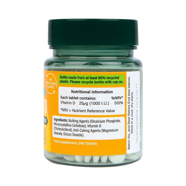 Holland &amp;amp; Barrett Vitamin D3 1000 I.U 25ug 240 Tablets