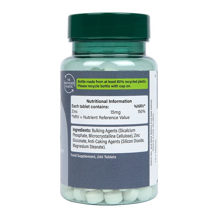 Holland &amp;amp; Barrett Zinc 15mg 240 Tablets