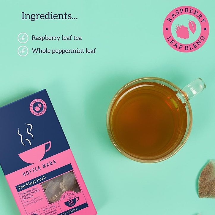 HotTea Mama The Final Push Raspberry Leaf &amp;amp; Peppermint Tea 14 Tea Bags