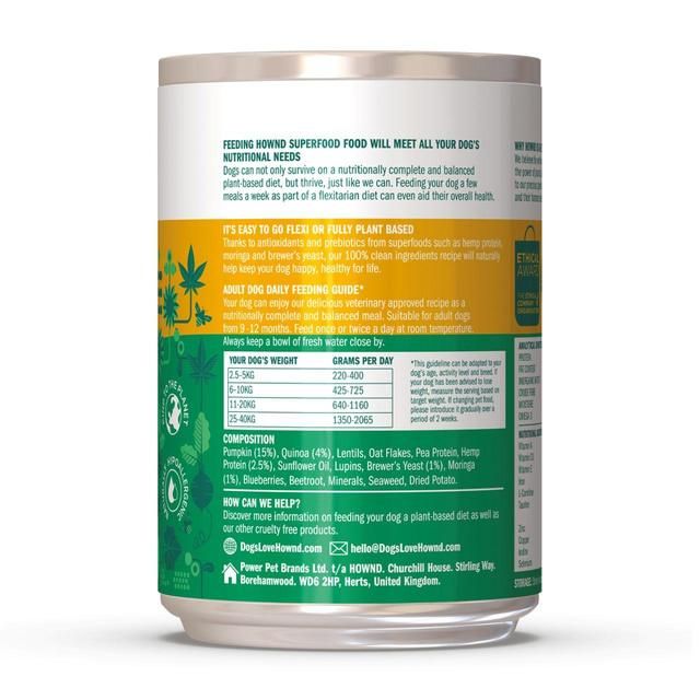 Hownd Hearty Quinoa &amp;amp; Pumpkin Casserole with Hemp and Moringa Wet Dog Food   400g
