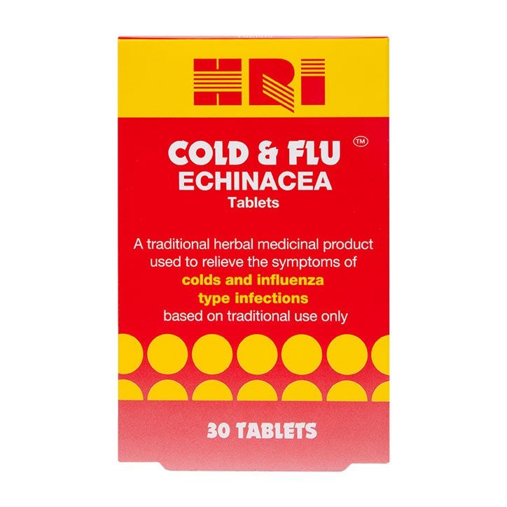 HRI Cold &amp;amp; Flu Echinacea 30 Tablets
