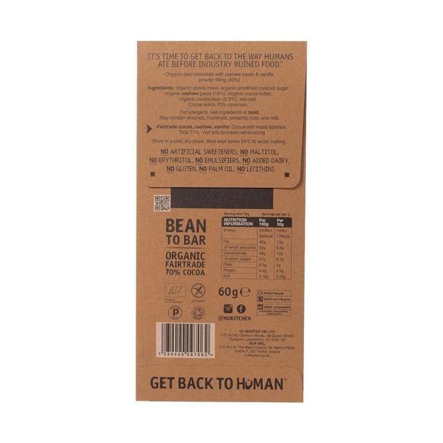 Hu Cashew Butter &amp;amp; Pure Vanilla Bean Dark Chocolate   60g