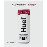 Huel Daily A-Z Cherry &amp;amp; Raspberry Sparkling Multivitamin Energy Drink   4 x 330ml