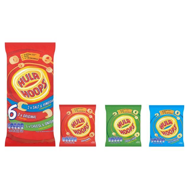 Hula Hoops Variety Multipack Crisps   6 per pack