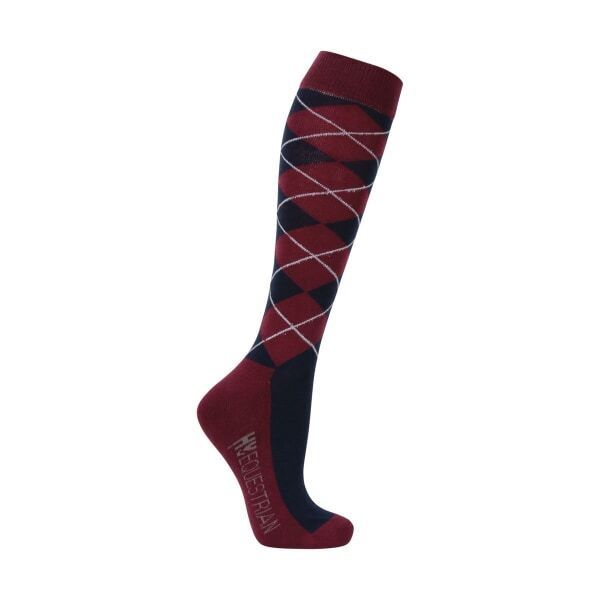 Hy Womens Synergy Argyle Boot Socks (4-8)