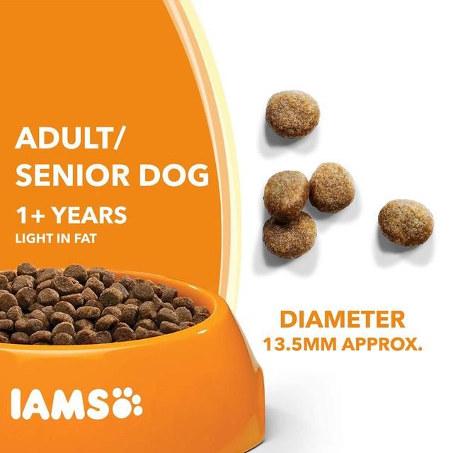 IAMS for Vitality Light in Fat Adult Dry Dog Food with Fresh chicken   12kg
