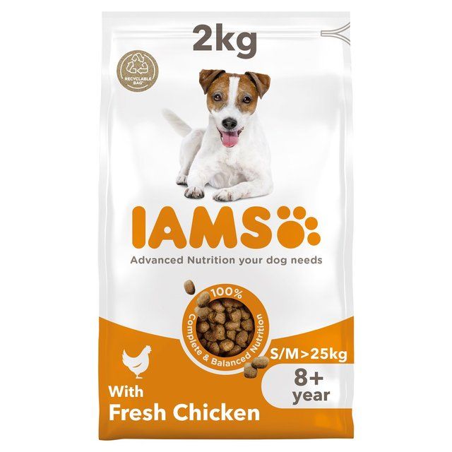IAMS for Vitality Senior Dog Food Small/Medium Breed With Fresh Chicken   2kg